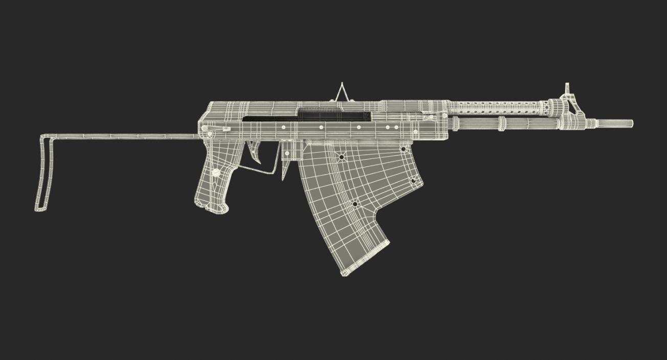 3D APS Underwater Assault Rifle model