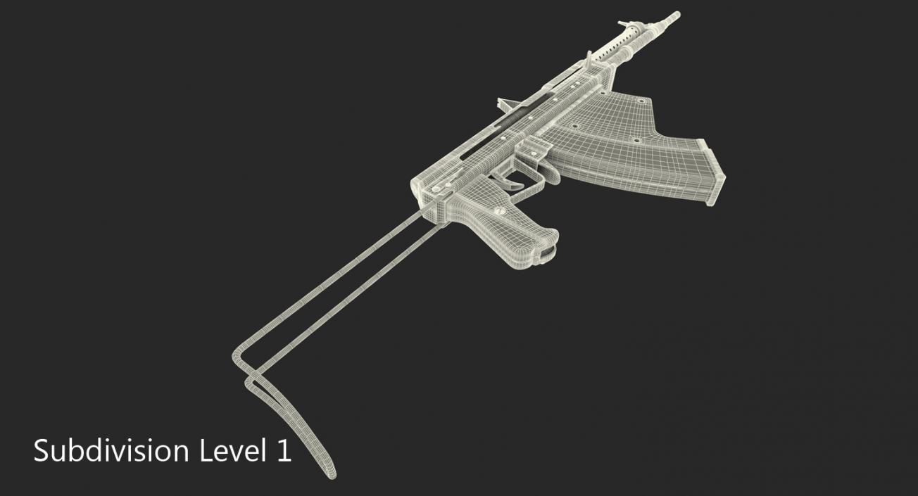 3D APS Underwater Assault Rifle model