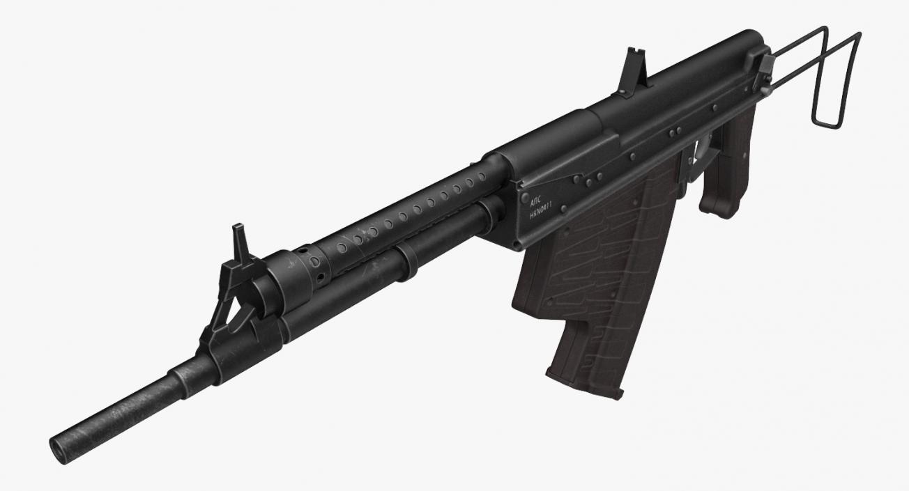 3D APS Underwater Assault Rifle model