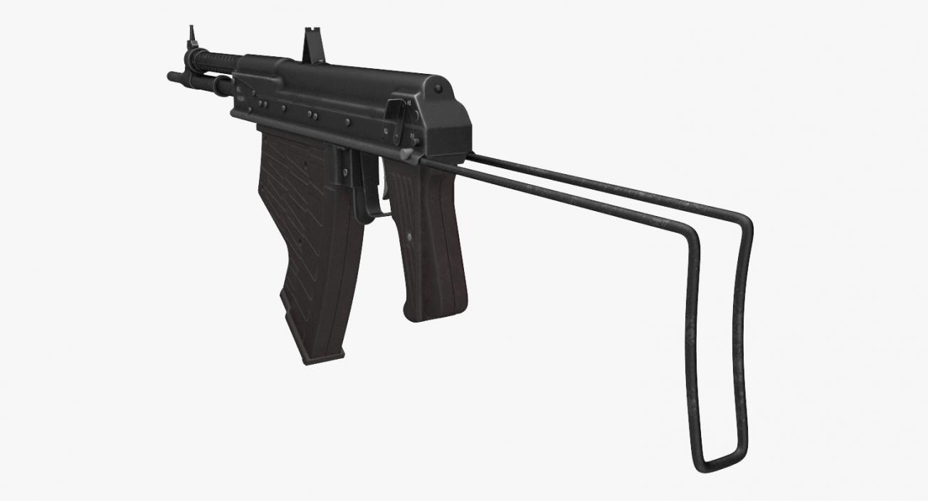 3D APS Underwater Assault Rifle model