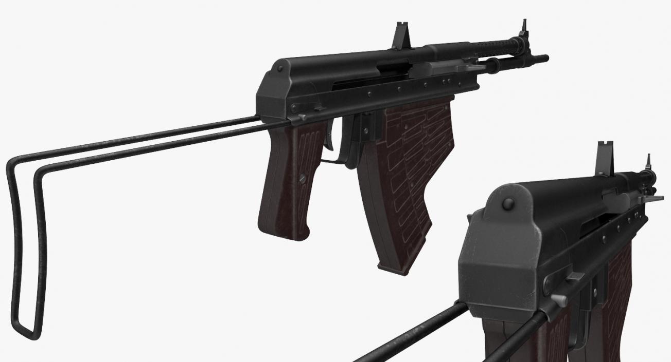 3D APS Underwater Assault Rifle model