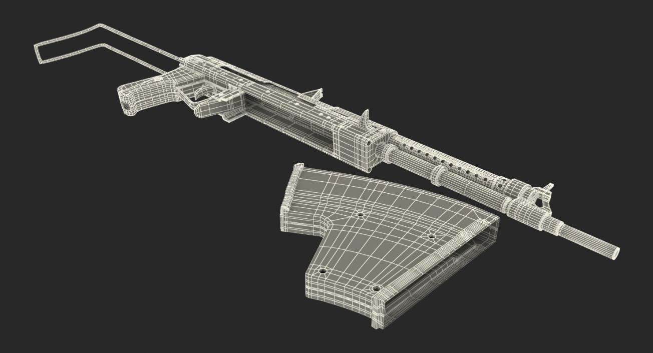 3D APS Underwater Assault Rifle model