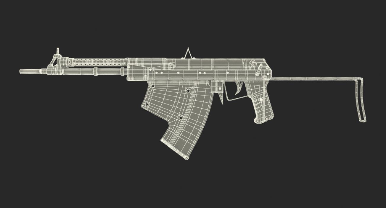 3D APS Underwater Assault Rifle model