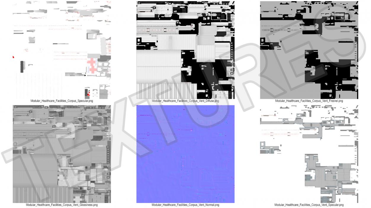 3D Modular Healthcare Facilities Corpus 2 model