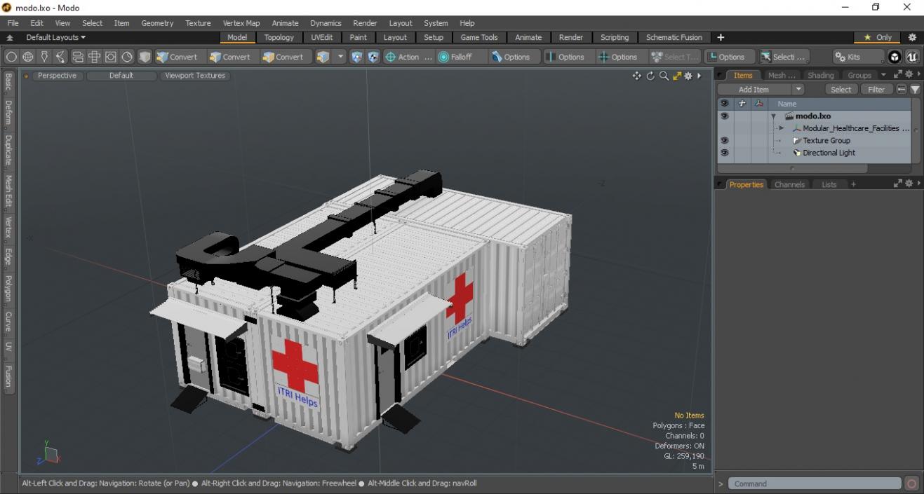 3D Modular Healthcare Facilities Corpus 2 model