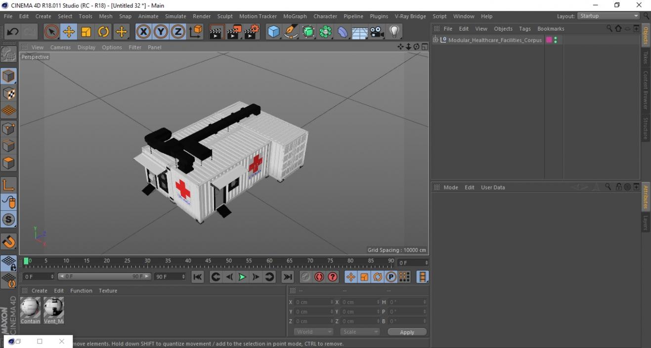 3D Modular Healthcare Facilities Corpus 2 model