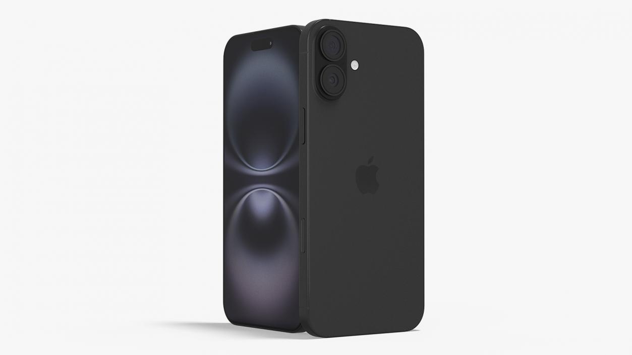 3D model IPhone 16 Plus Black