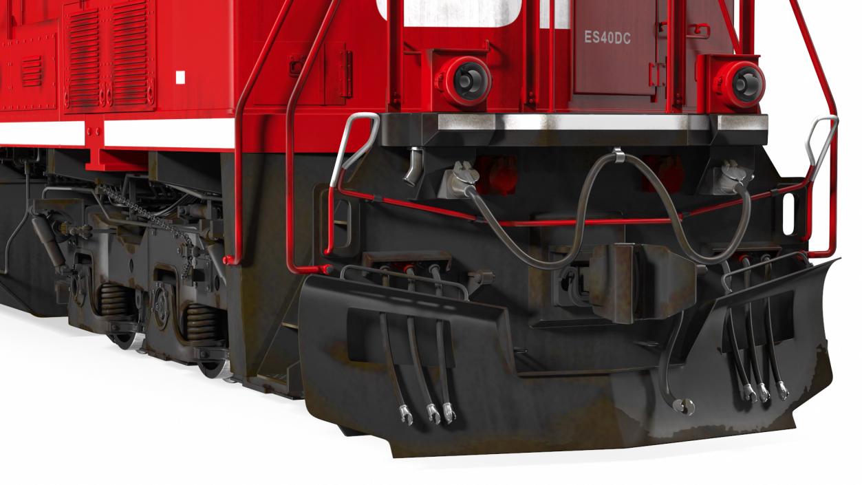 Locomotive Canadian Pacific with Stake Wagon with Logs 3D model