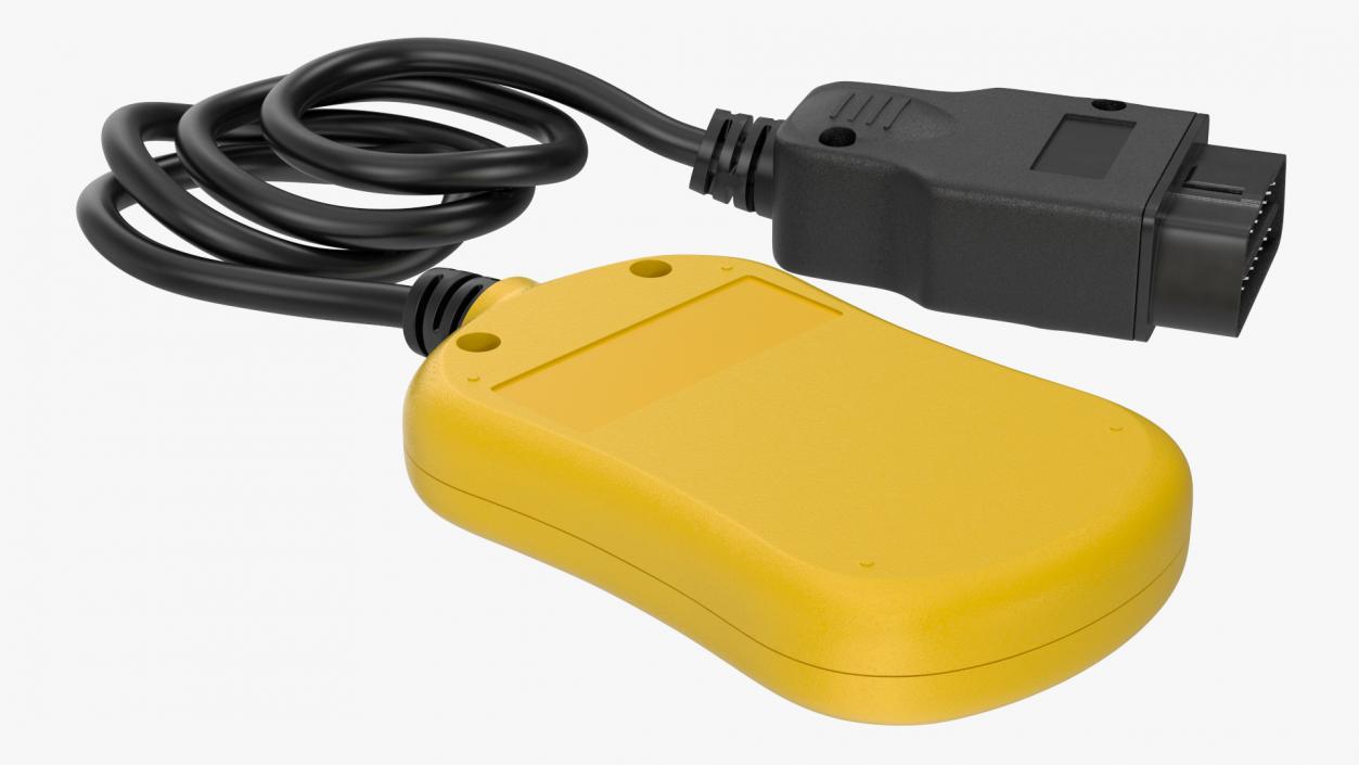 3D OBD2 Code Reader Yellow model