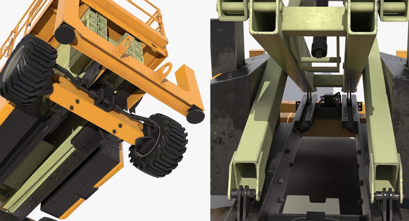 3D Construction Vehicles Rigged Big 3D Models Collection model