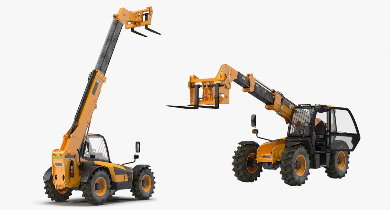 3D Construction Vehicles Rigged Big 3D Models Collection model