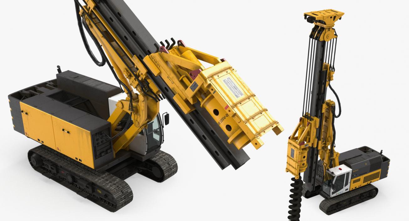 3D Construction Vehicles Rigged Big 3D Models Collection model