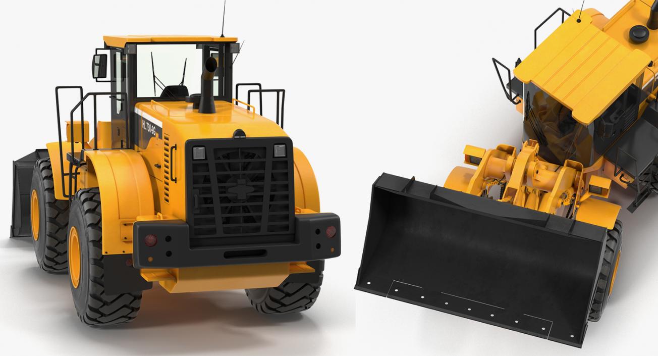 3D Construction Vehicles Rigged Big 3D Models Collection model