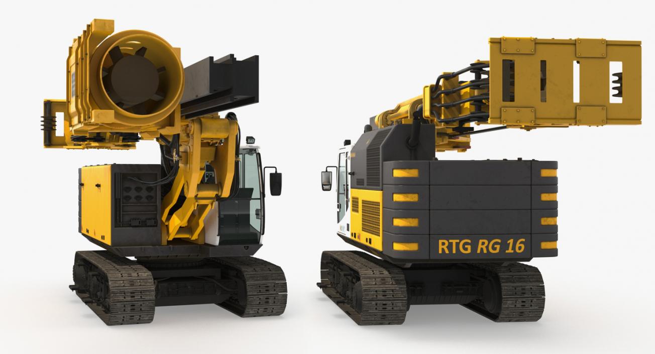 3D Construction Vehicles Rigged Big 3D Models Collection model