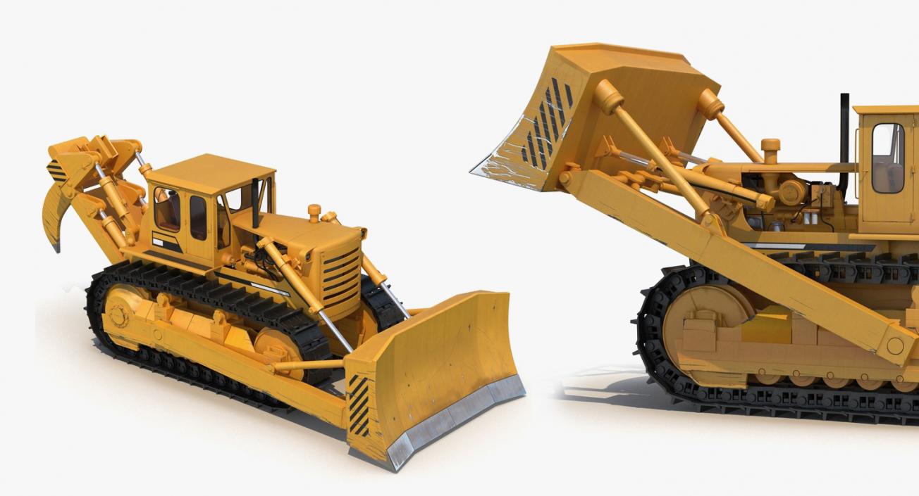 3D Construction Vehicles Rigged Big 3D Models Collection model