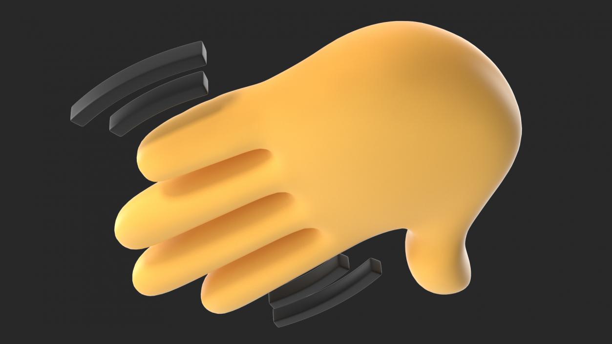 Waving Hand Emoji 3D