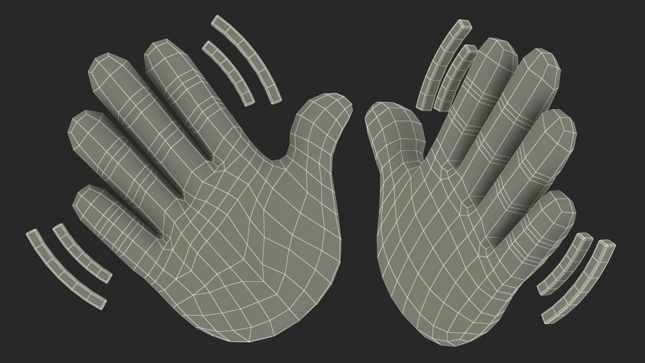 Waving Hand Emoji 3D