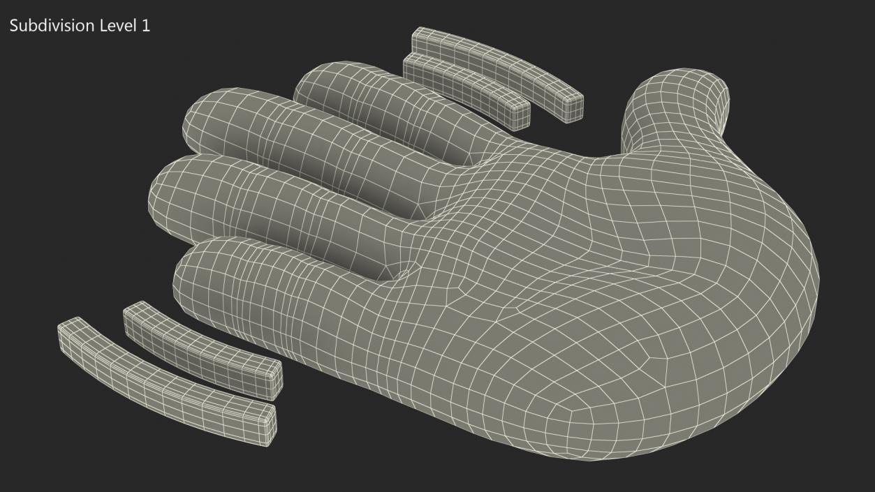 Waving Hand Emoji 3D