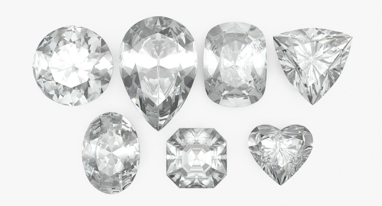 Diamonds Collection 3D model