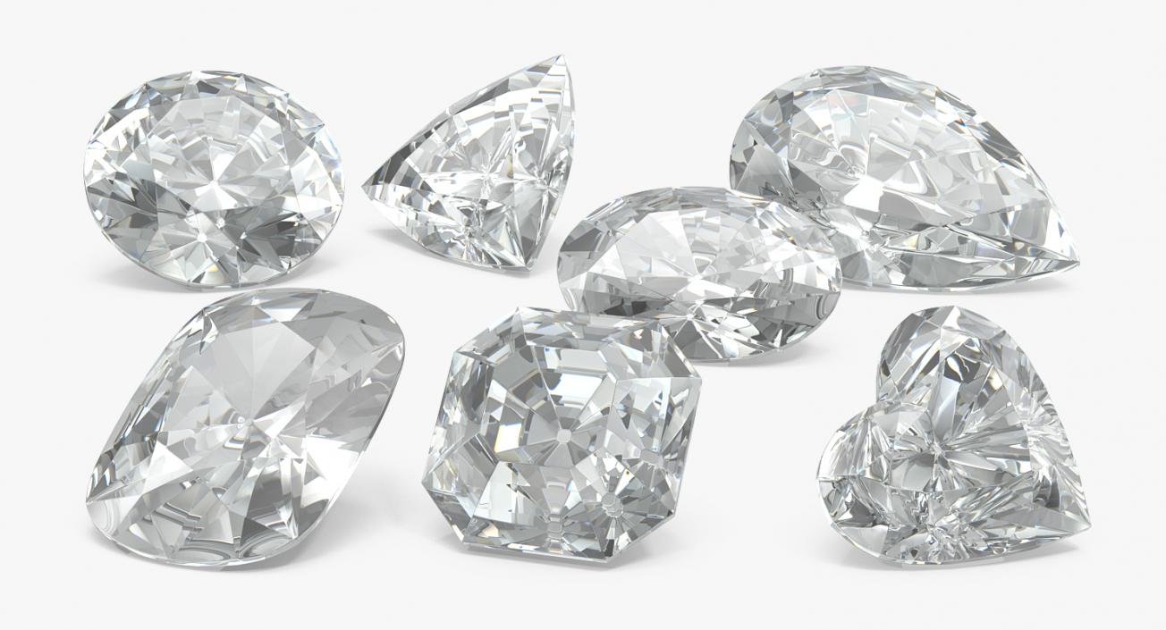 Diamonds Collection 3D model