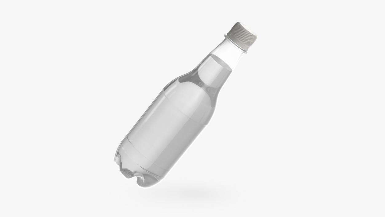 Small Plastic White Water Bottle 3D