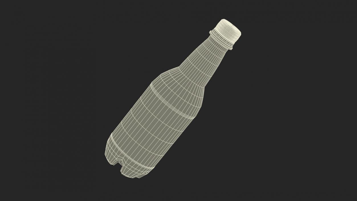 Small Plastic White Water Bottle 3D