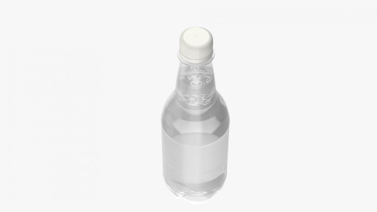 Small Plastic White Water Bottle 3D