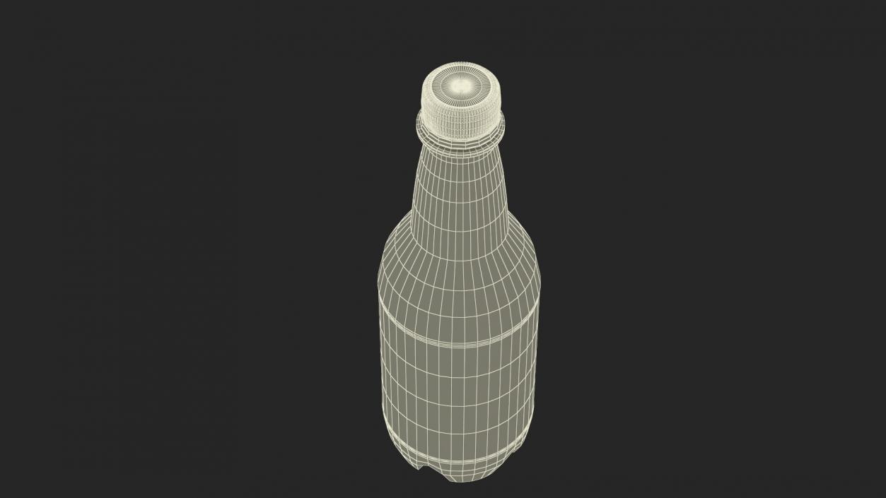 Small Plastic White Water Bottle 3D