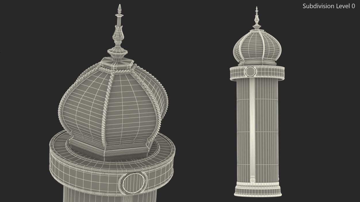 3D Advertising Column model