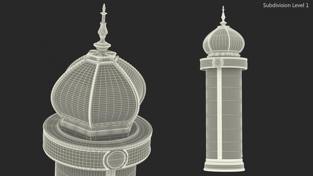 3D Advertising Column model