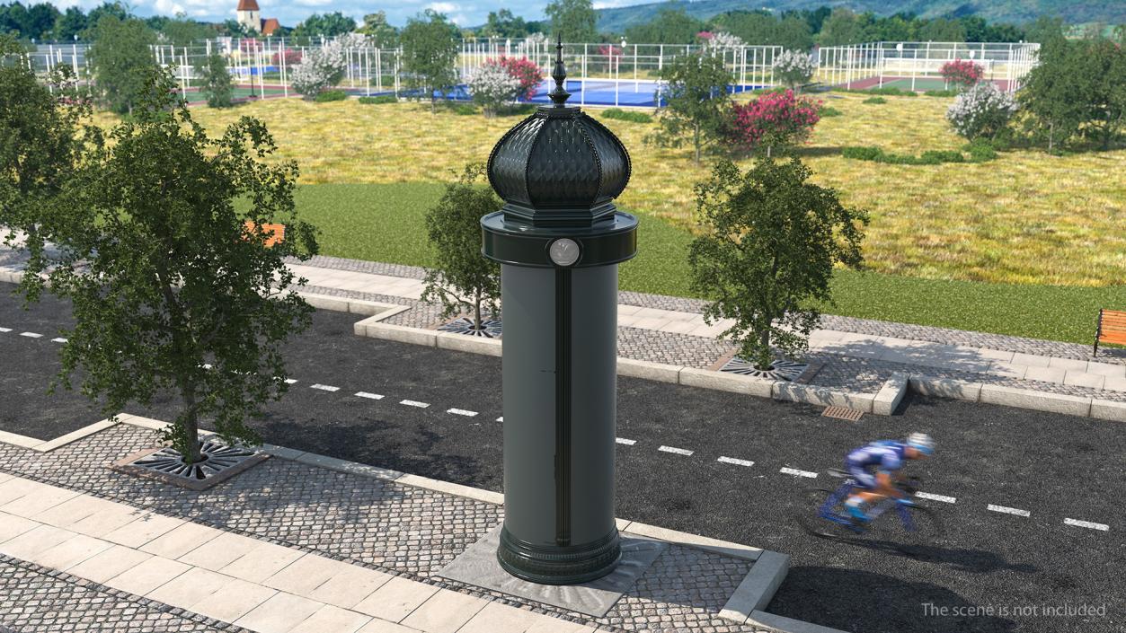 3D Advertising Column model