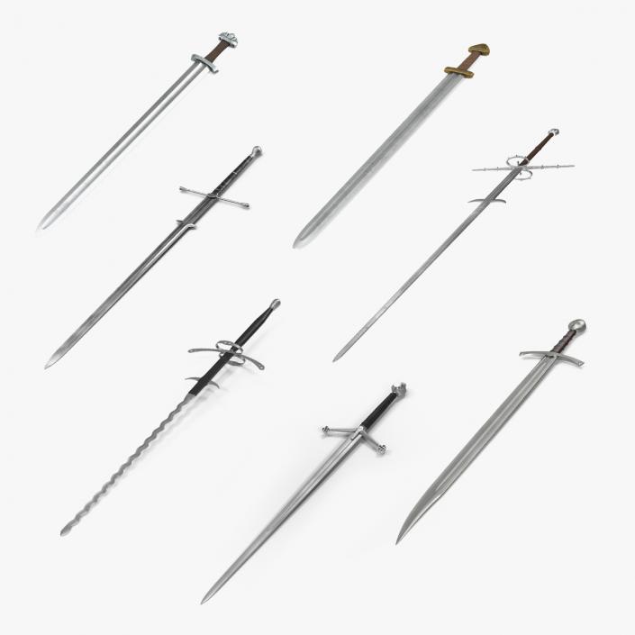 3D Medieval Swords Collection