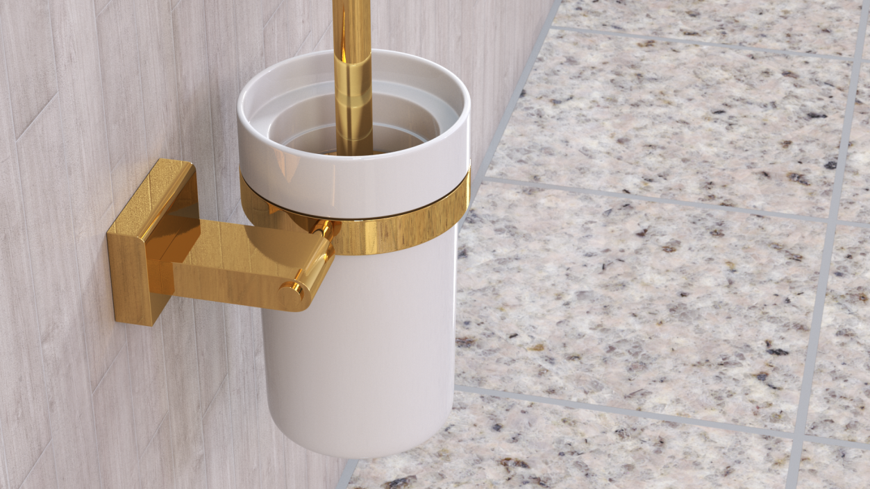 Wall Toilet Brush Holder 3D model