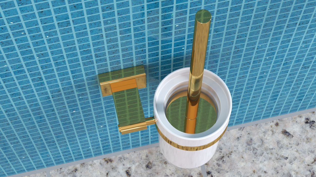 Wall Toilet Brush Holder 3D model