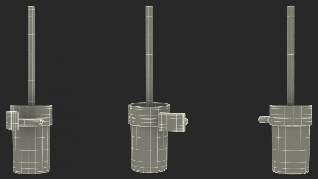 Wall Toilet Brush Holder 3D model