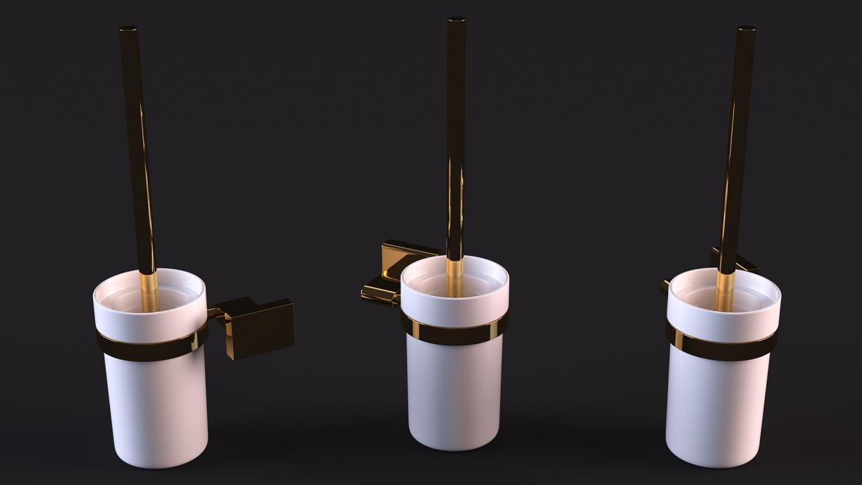 Wall Toilet Brush Holder 3D model