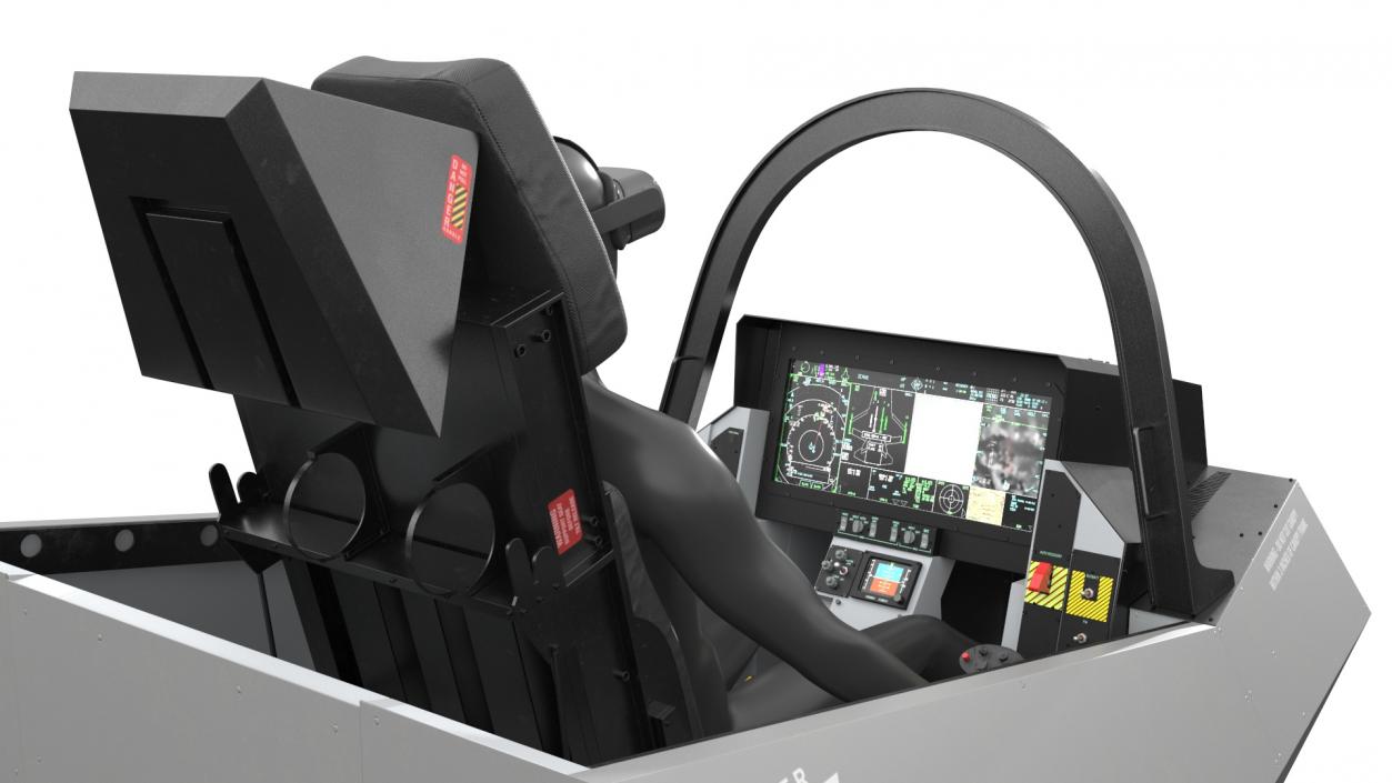 3D model F-35 Cockpit Simulator with Mannequin in VR 2