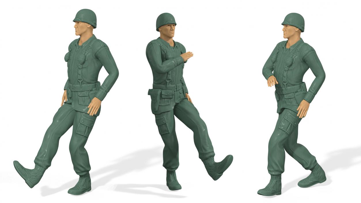 3D Toy Soldier Rigged model