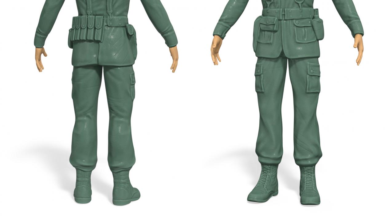 3D Toy Soldier Rigged model