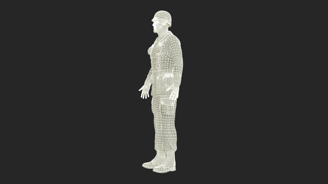 3D Toy Soldier Rigged model