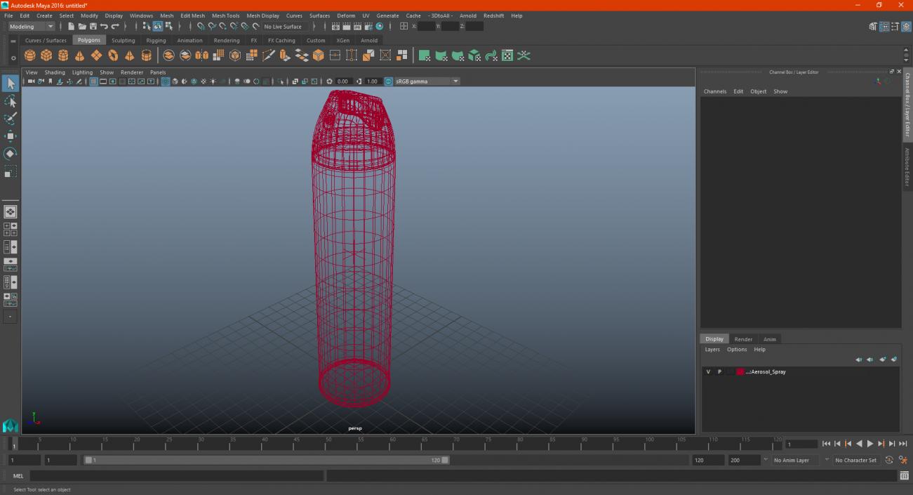 3D Aerosol Spray model