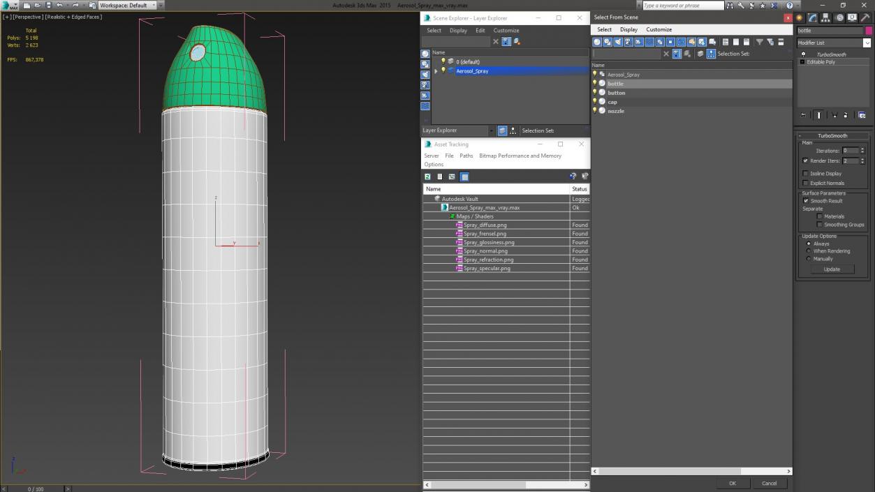 3D Aerosol Spray model