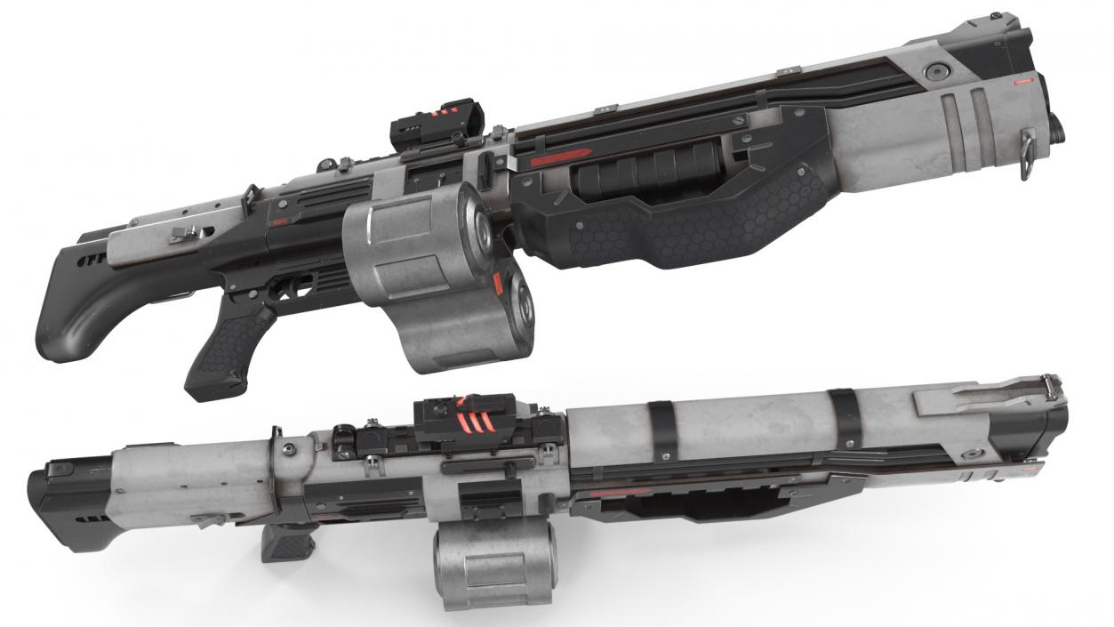 Futuristic Machine Gun 3D