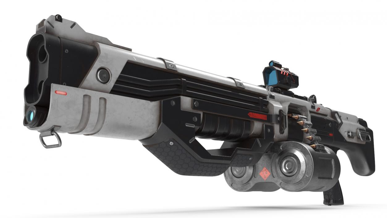 Futuristic Machine Gun 3D