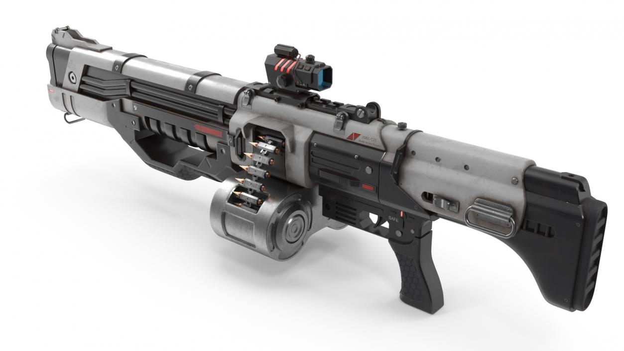 Futuristic Machine Gun 3D