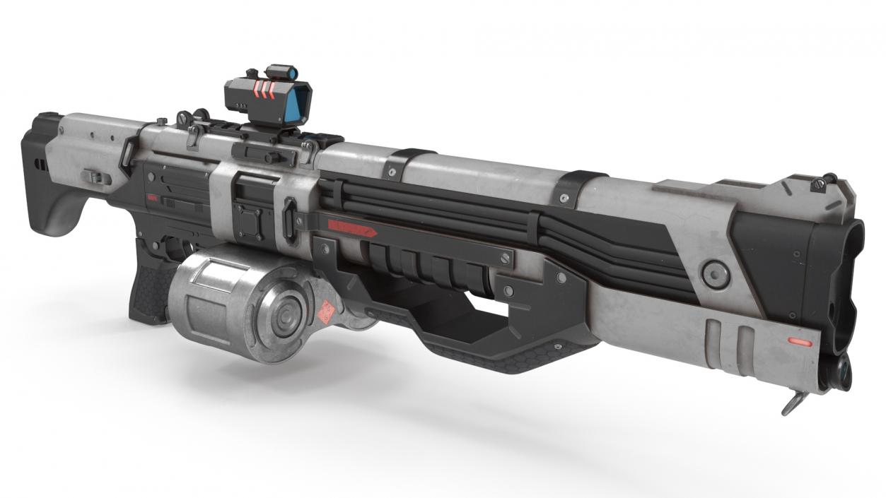 Futuristic Machine Gun 3D