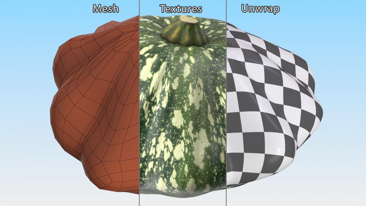 3D Pumpkin Collection model