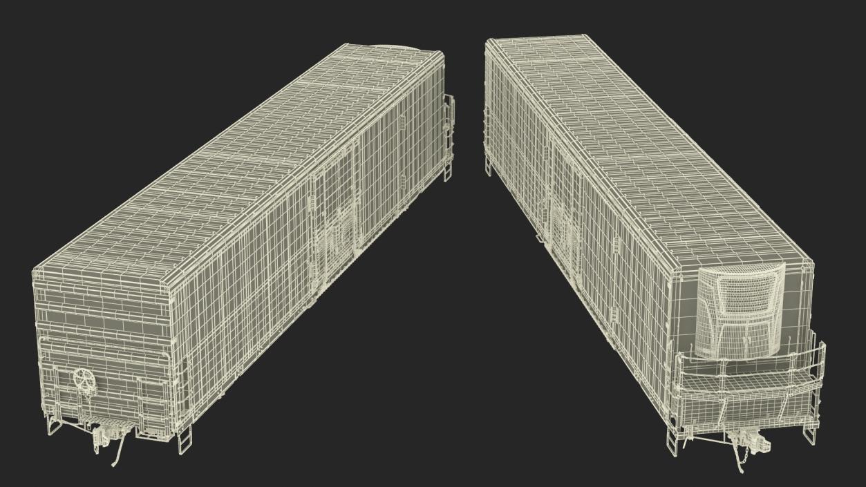 Tropicana Refrigerated Boxcar Train 2 3D