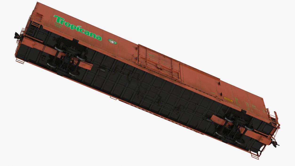 Tropicana Refrigerated Boxcar Train 2 3D