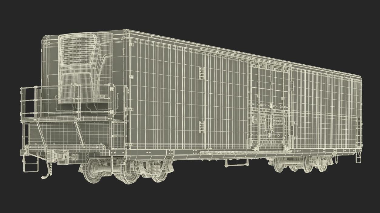 Tropicana Refrigerated Boxcar Train 2 3D